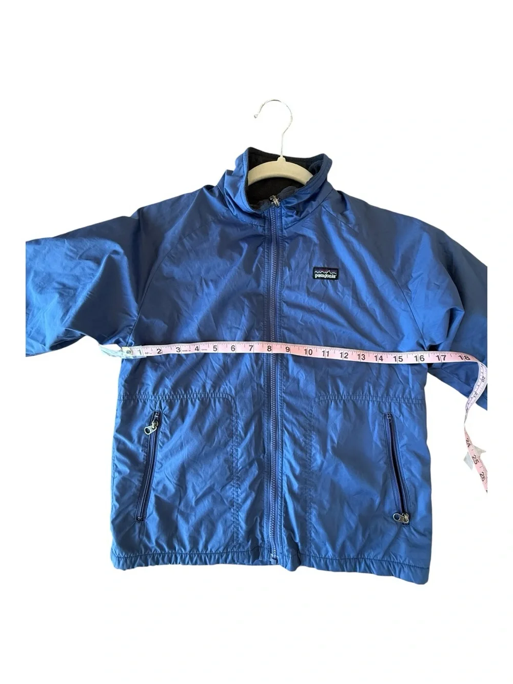 Patagonia Kids' Glissade Reversible Blue Lightweight Windbreaker Jacket
